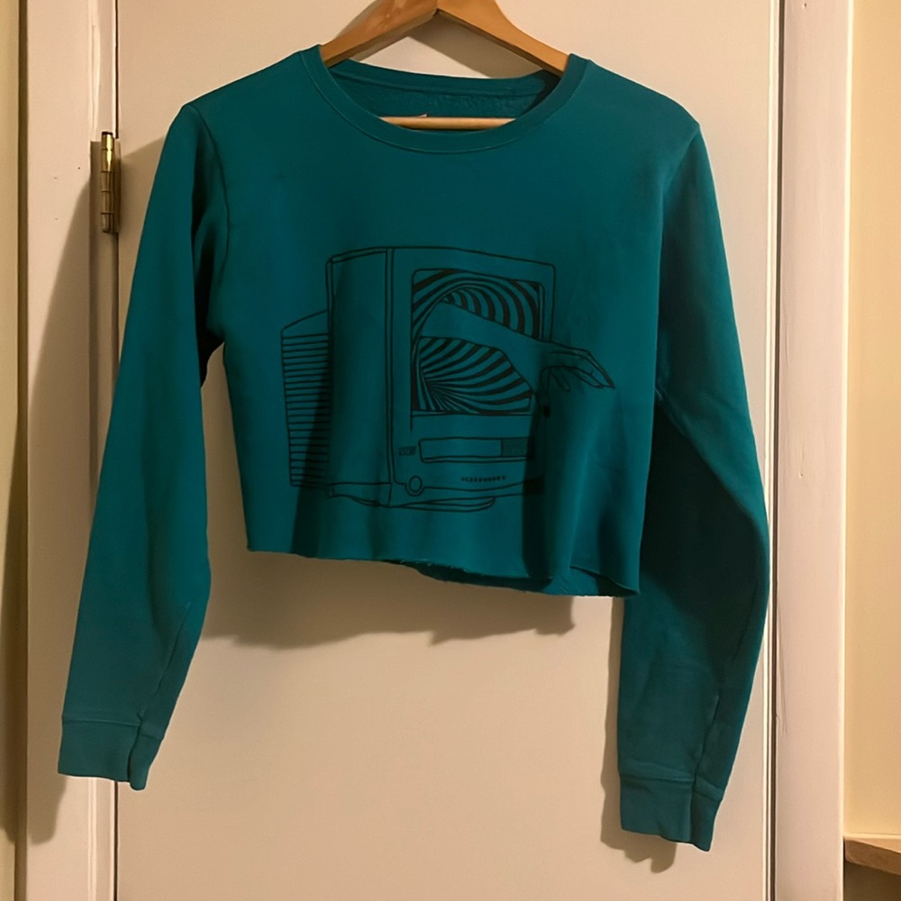 Retro crop sweater, size S
